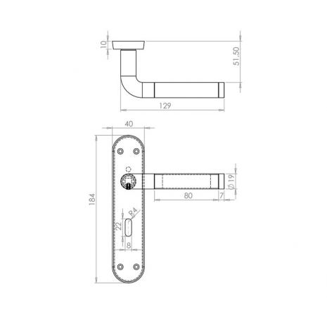 Dimensions - Lockset